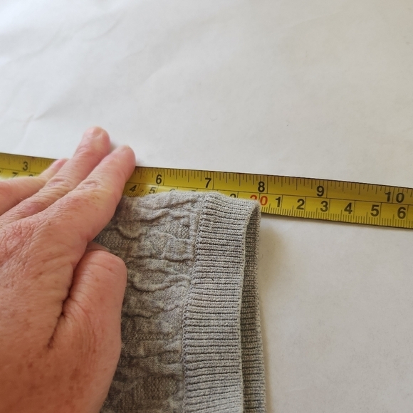 Cos Textured Short Sleeve Sweater Dress Gray size Small - Picture 11 of 16